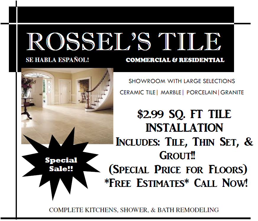 Rossel Tile | 1415 Shaver St, Pasadena, TX 77502 | Phone: (281) 849-4663