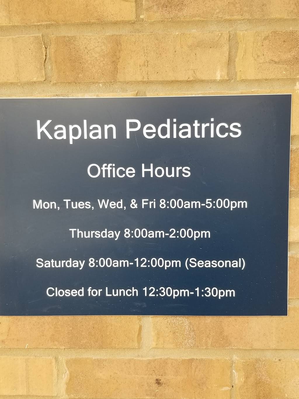 Kaplan Pediatrics & Associates | 7707 San Jacinto Pl #200, Plano, TX 75024, USA | Phone: (972) 943-9151