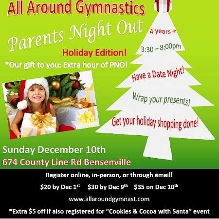 ALL AROUND GYMNASTICS | 674 County Line Rd, Bensenville, IL 60106, USA | Phone: (708) 258-5822