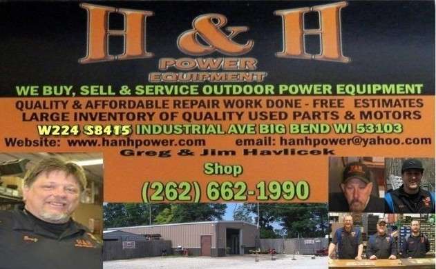 H & H Power Equipment | W224S8415 Industrial Dr, Big Bend, WI 53103, USA | Phone: (262) 662-1990
