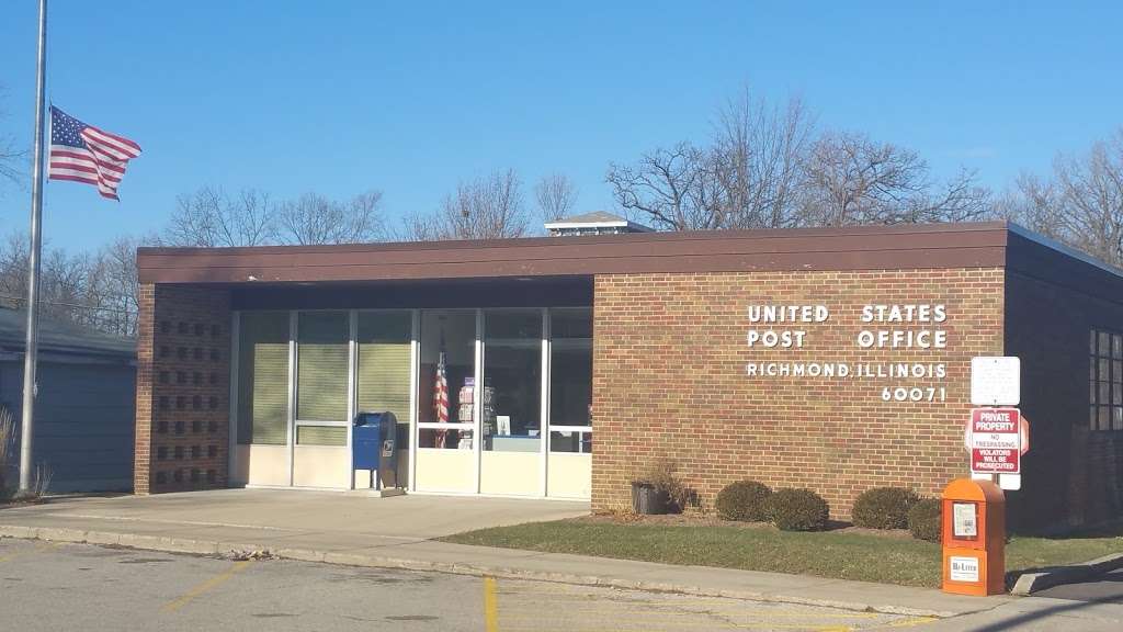 United States Postal Service | 5510 Mill St, Richmond, IL 60071, USA | Phone: (800) 275-8777