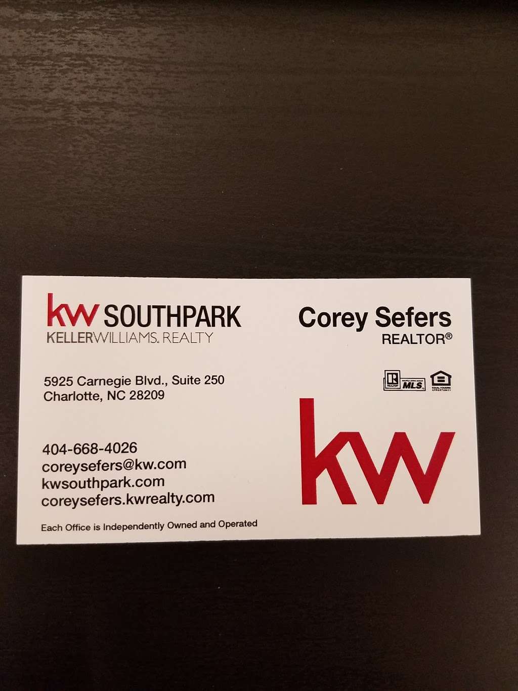 Keller Williams Realty South Park | 5925 Carnegie Blvd Suite 250, Charlotte, NC 28209, USA | Phone: (704) 602-0400