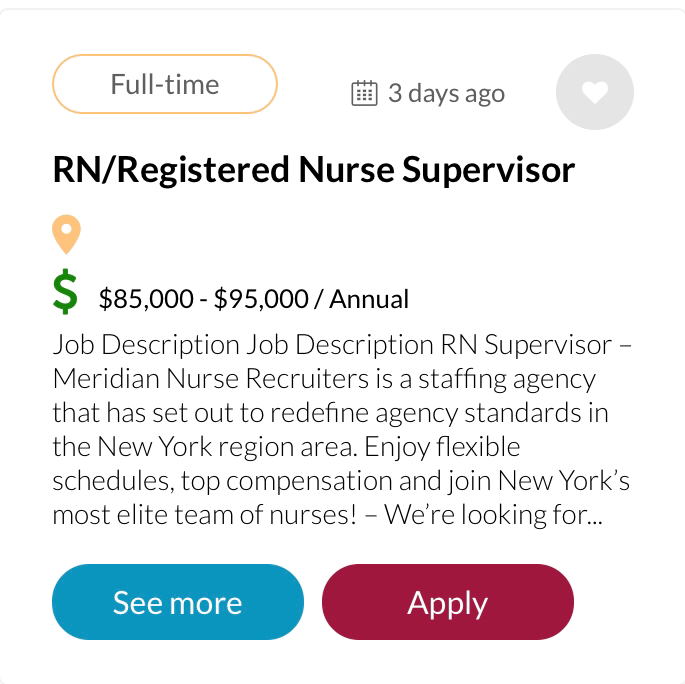 Meridian Nurse Recruiters | 98 Cuttermill Road, Suite 421 North, Great Neck, NY 11021, USA | Phone: (718) 255-5830