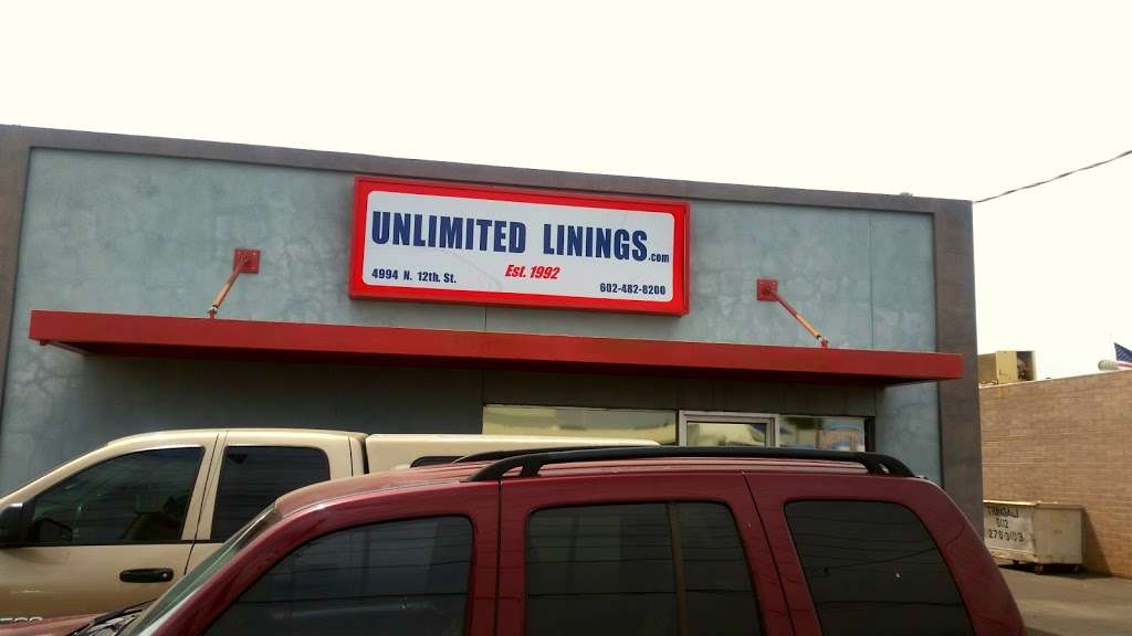 Unlimited Linings | 4994 N 12th St, Phoenix, AZ 85014, USA | Phone: (602) 482-8200