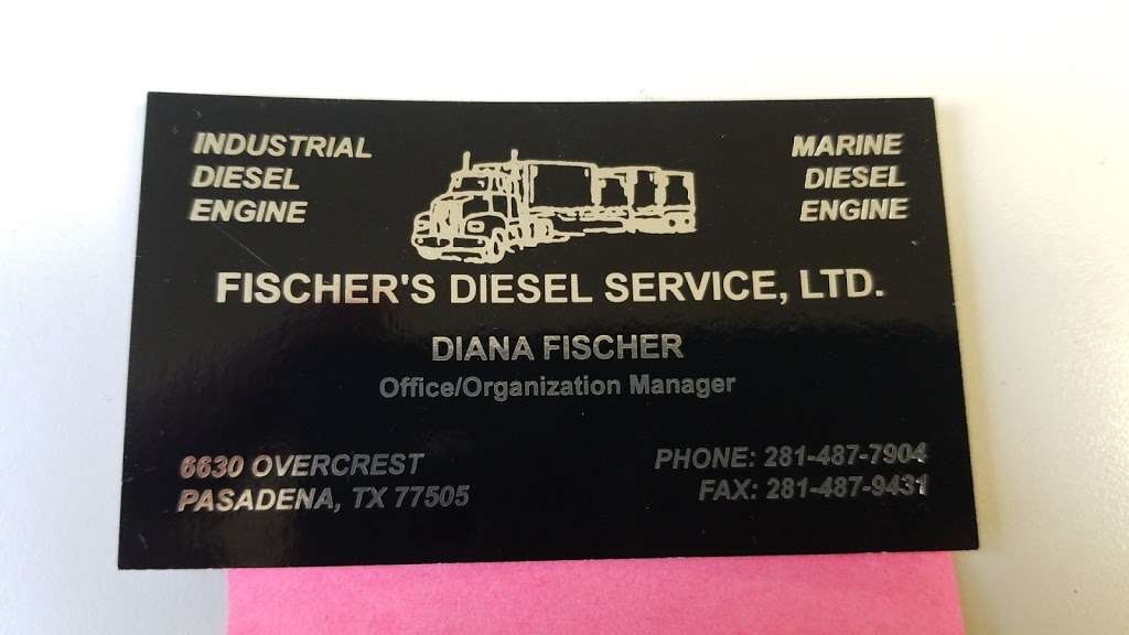 Fischers Diesel Services | 6630 Overcrest Ln, Pasadena, TX 77505, USA | Phone: (281) 487-7904