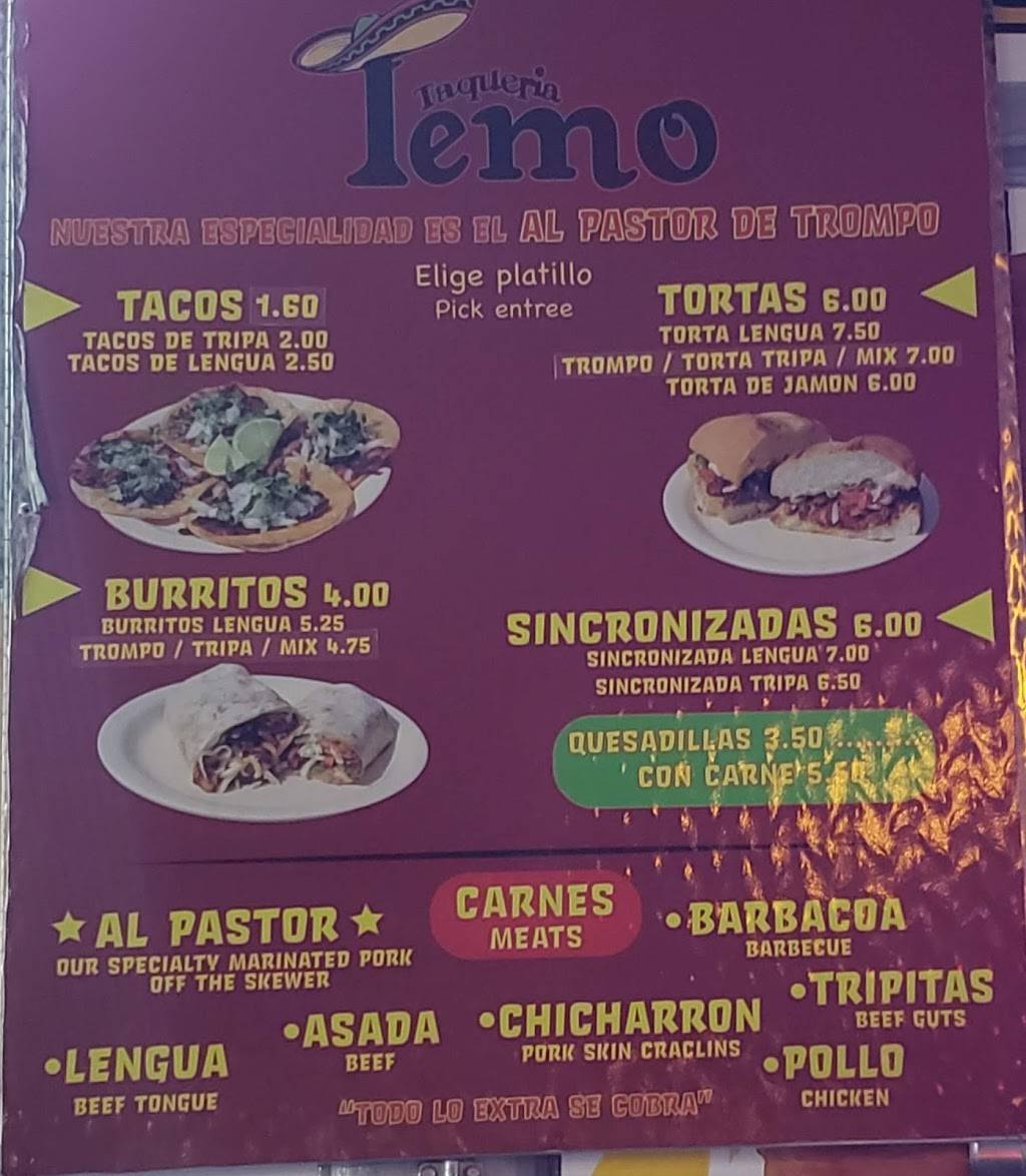 Taqueria Temo Taco Truck | 2611 NE 28th St, Fort Worth, TX 76111, USA | Phone: (817) 655-3744