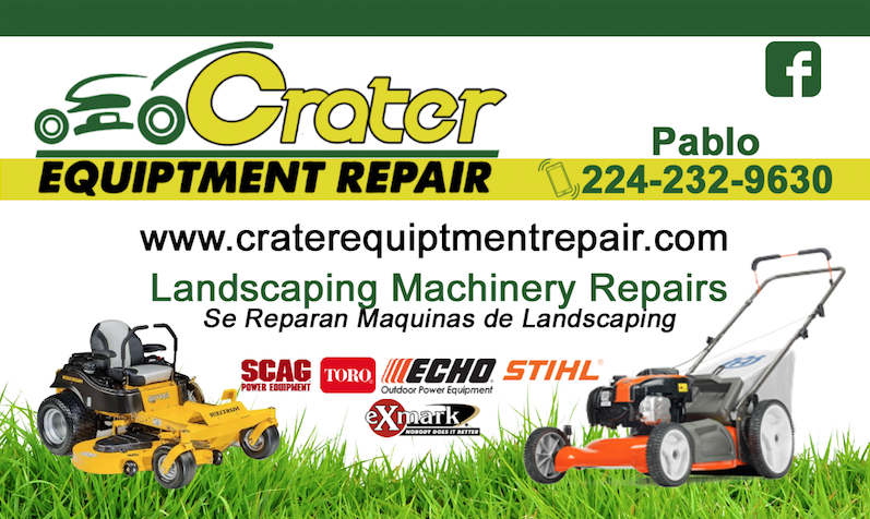 Crater Equipment Repair | 266 Boston St N, Chicago Heights, IL 60411 | Phone: (224) 232-9630