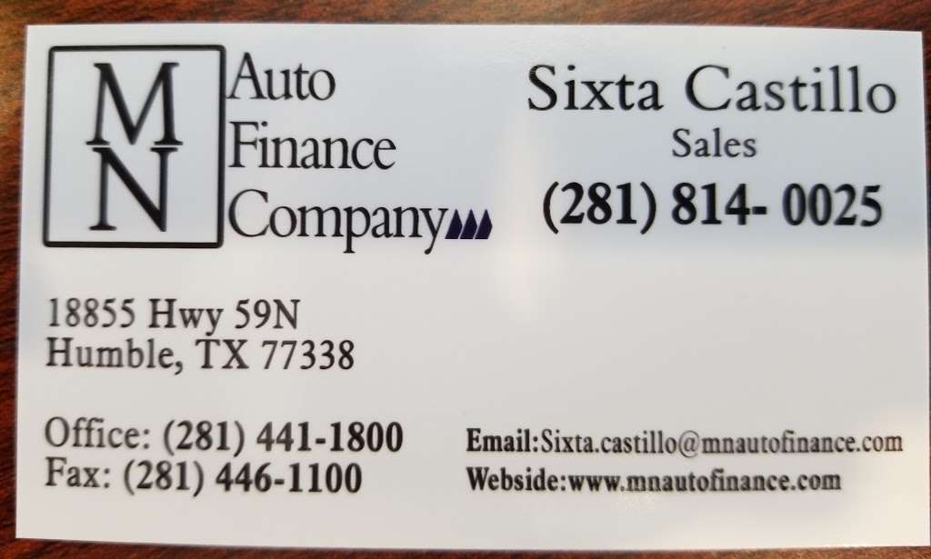 MN Auto Finance Humble | 18855 US-59, Humble, TX 77338, USA | Phone: (281) 441-1800