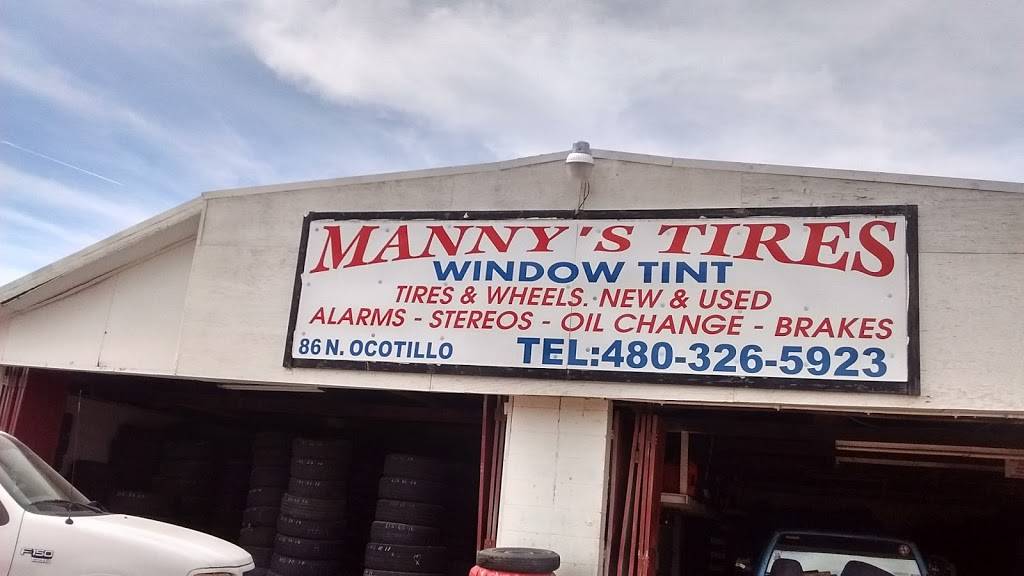 Mannys Tires, Glass And Tint | 11343 E Apache Trail, Apache Junction, AZ 85120, USA | Phone: (480) 326-5923