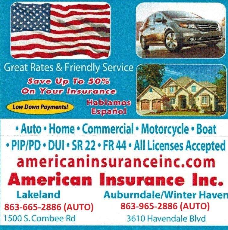 American Insurance Inc | 3610 Havendale Blvd, Winter Haven, FL 33881, USA | Phone: (863) 965-2886