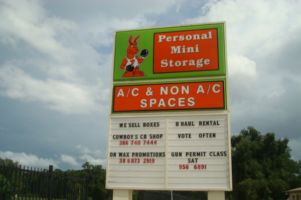 Personal Mini Storage | 1540 FL-15 Alt, DeLand, FL 32720, USA | Phone: (386) 738-3540