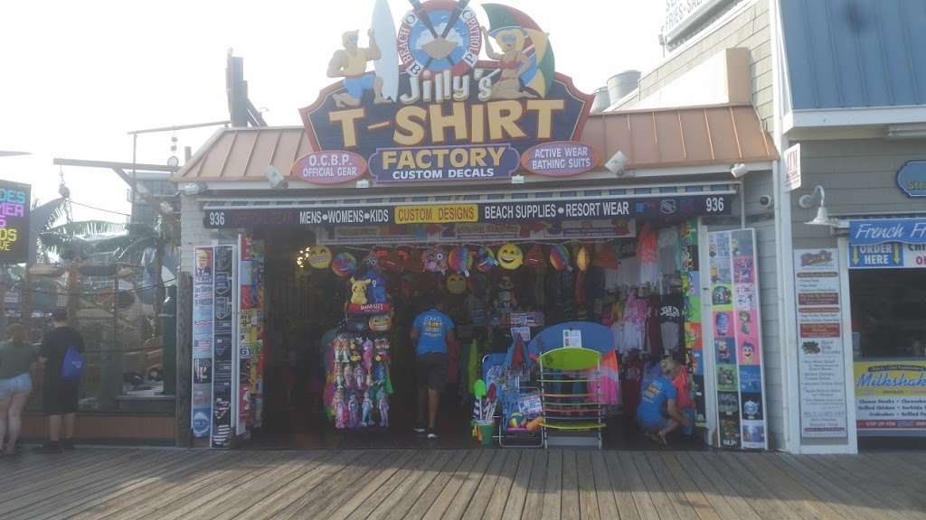 Jillys T-Shirt Factory, LLC | 936 Boardwalk, Ocean City, NJ 08226 | Phone: (609) 385-1234 ext. 2