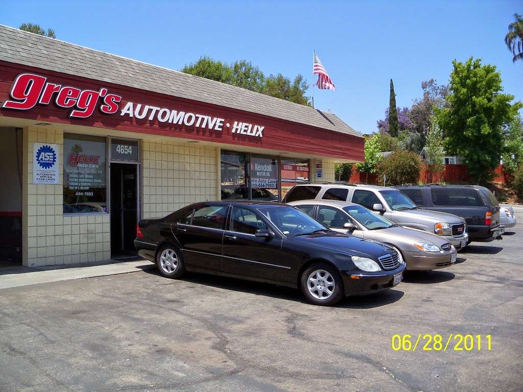 Gregs Automotive Helix | 4654 Avocado Blvd, La Mesa, CA 91941, USA | Phone: (619) 444-7993