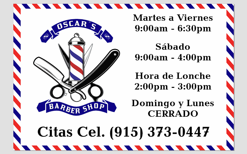 Oscars Barber shop | 3430 Gateway Blvd E, El Paso, TX 79905 | Phone: (915) 373-0447