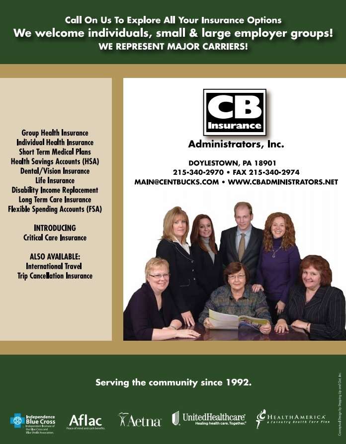 C B Administrators Inc | 236 Wells Rd, Doylestown, PA 18901, USA | Phone: (215) 340-2970