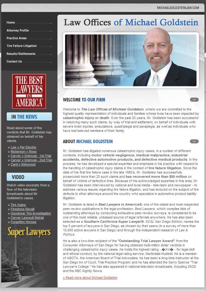 The Law Offices of Michael Goldstein | 295 Hillcrest Dr, Encinitas, CA 92024, USA | Phone: (760) 436-1801