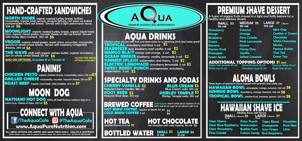 Moonlight Beach Aqua Cafe | 400 B St, Encinitas, CA 92024, USA | Phone: (760) 575-2558