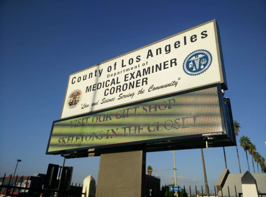 Los Angeles County Department of Medical Examiner-Coroner | 1104 N Mission Rd, Los Angeles, CA 90033, USA | Phone: (323) 343-0512