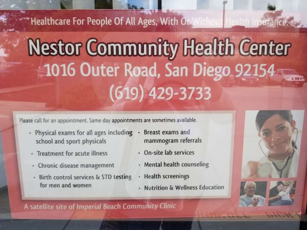 Nestor Community Health Center | 1016 Outer Rd, San Diego, CA 92154, USA | Phone: (619) 429-3733