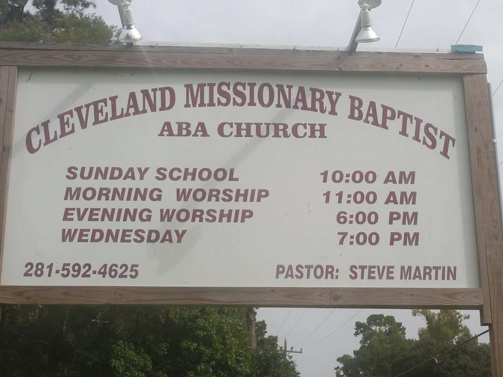 Cleveland Missionary Baptist | 415 FM 2025, Cleveland, TX 77328, USA | Phone: (281) 592-4625