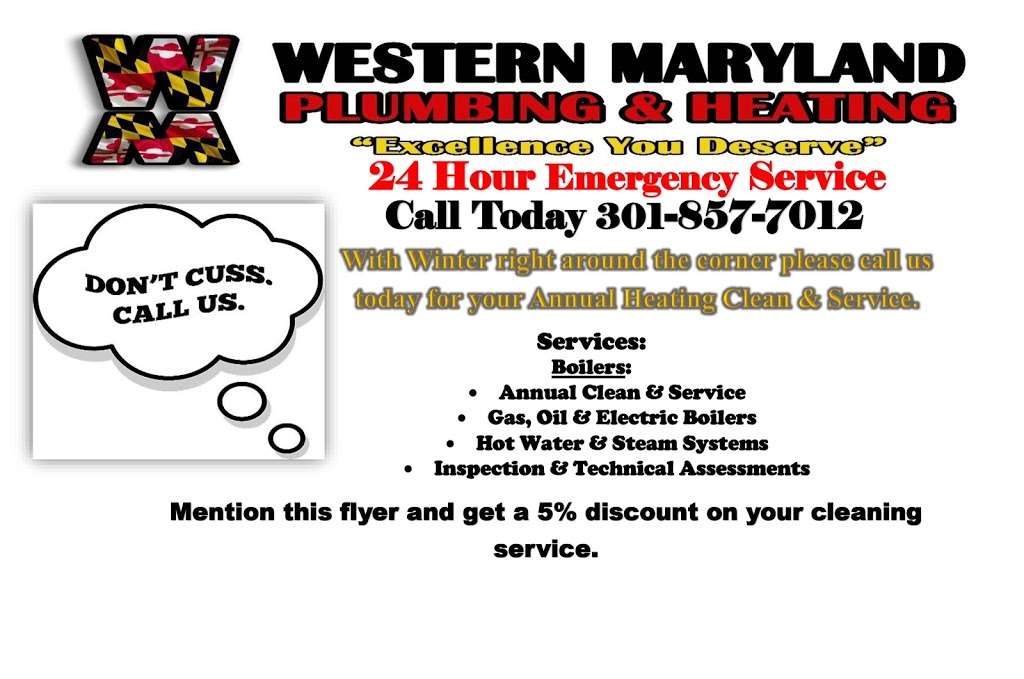 Western Maryland Plumbing & Heating, LLC | 10811 Big Pool Rd, Big Pool, MD 21711, USA | Phone: (301) 857-7012