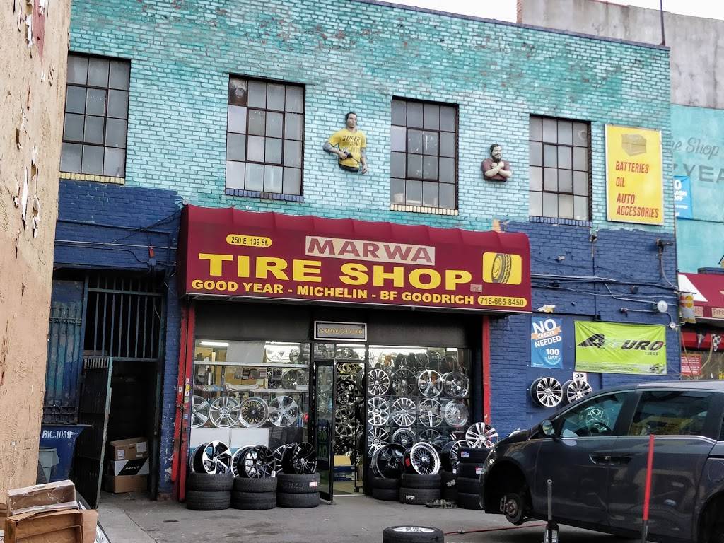 Marwa Tire Shop | 250 E 139th St, The Bronx, NY 10451, USA | Phone: (718) 665-8450