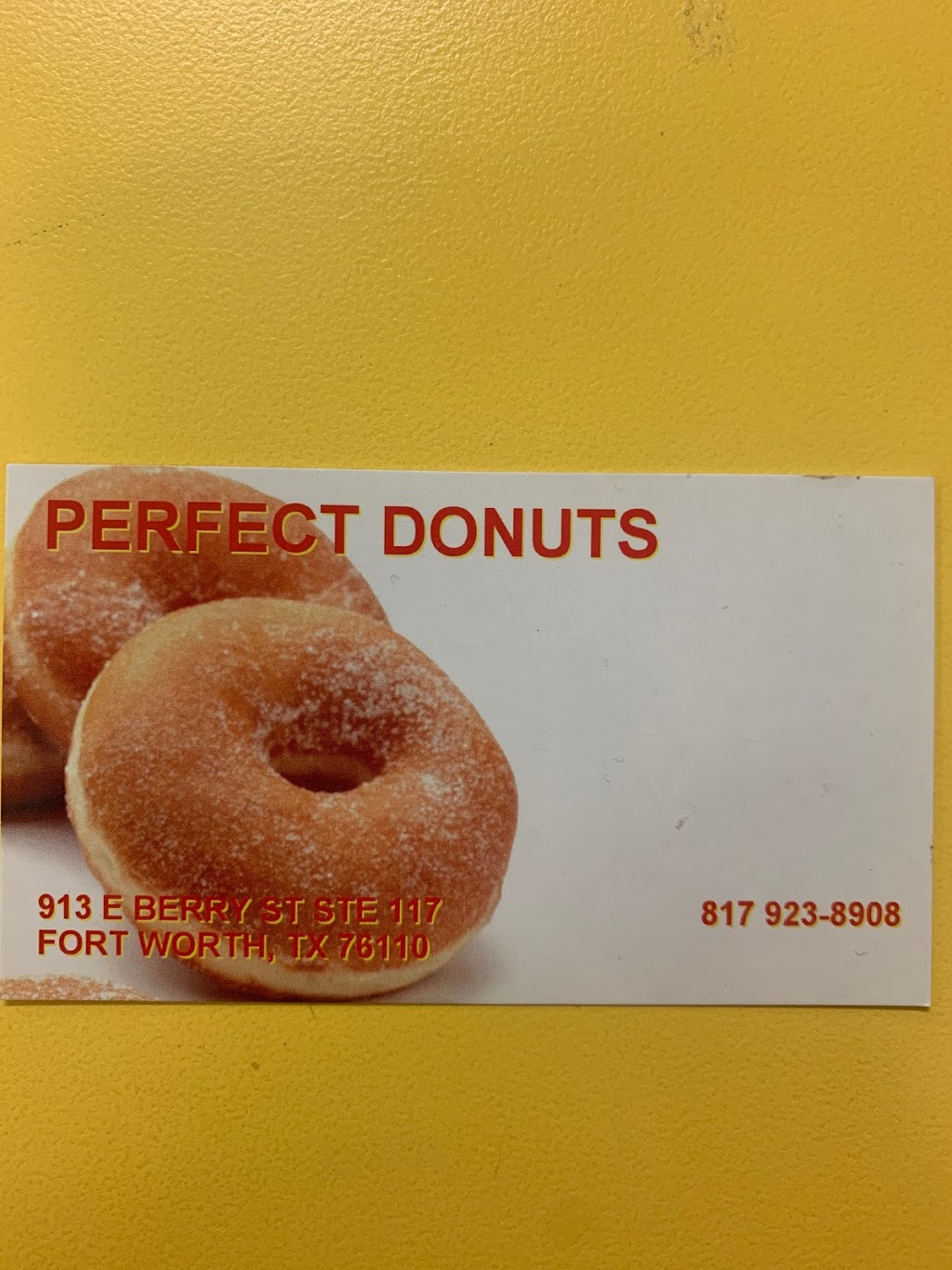 Perfect Donuts | 913 E Berry St, Fort Worth, TX 76110, USA | Phone: (817) 923-8908