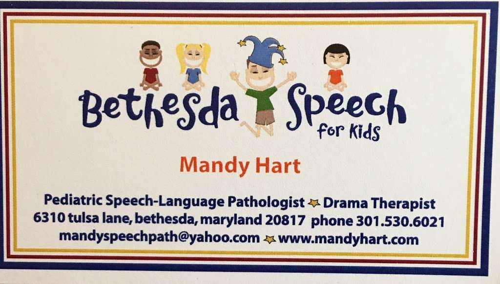 Bethesda Speech for Kids and Myofunctional Therapy for All, Mand | 6310 Tulsa Ln, Bethesda, MD 20817, USA | Phone: (301) 530-6021