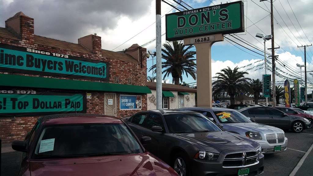 Dons Auto Center | 16282 Valley Blvd, Fontana, CA 92335, USA | Phone: (909) 829-1900