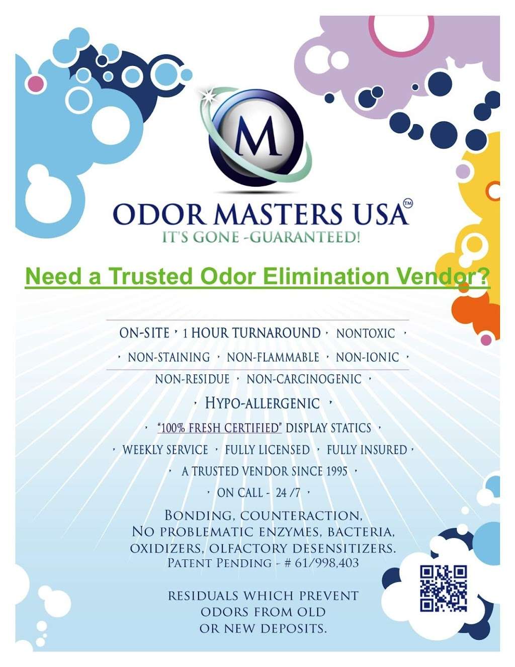 Odor Masters USA - Mecklenburg County | 9921 Earney Dr, Charlotte, NC 28214, USA | Phone: (980) 475-5032