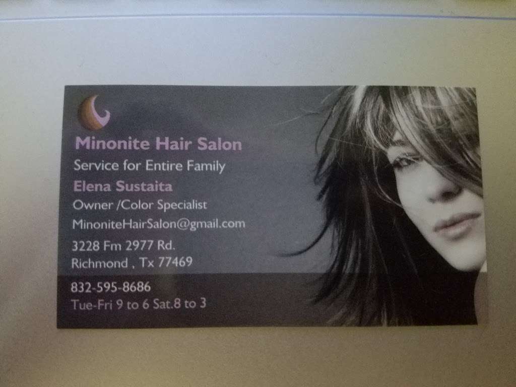 Minonite Hair Salon | 3228 Minonite Rd, Richmond, TX 77469, USA | Phone: (832) 595-8686