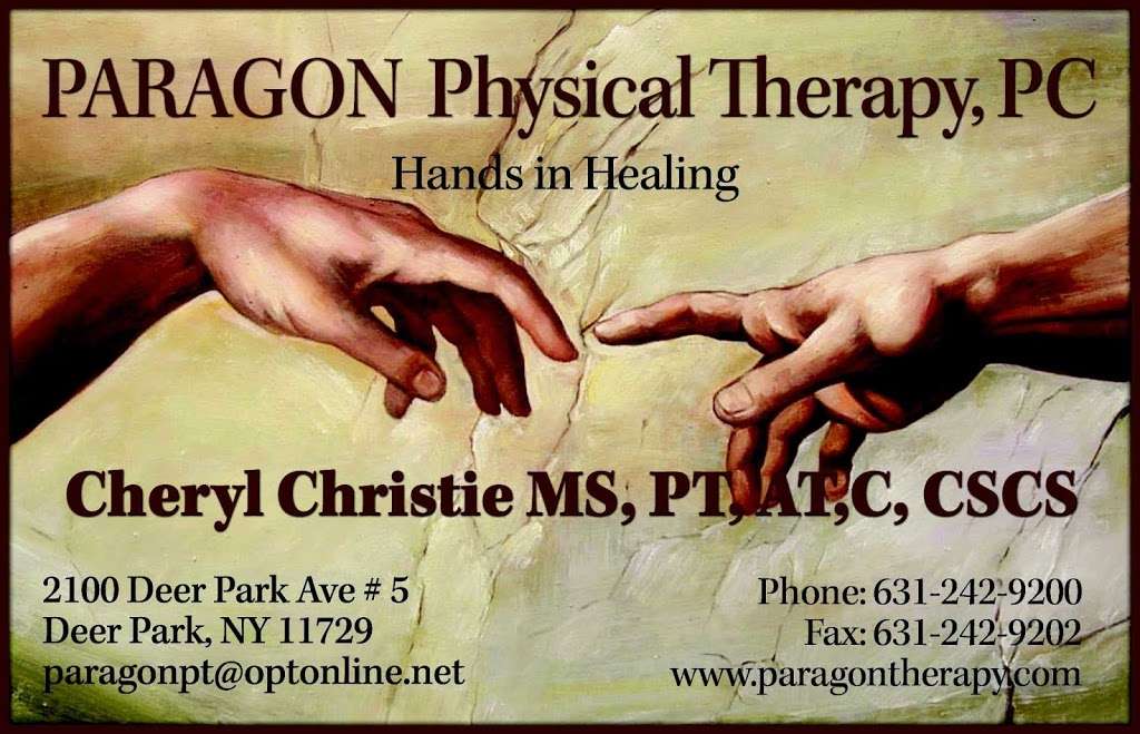 PARAGON Physical Therapy, PC | 50 N Industry Ct, Deer Park, NY 11729, USA | Phone: (631) 242-9200