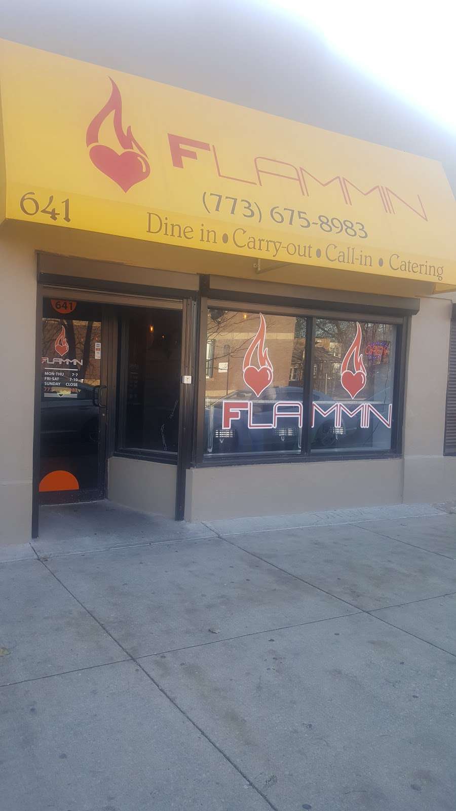 Flammin Restaurant & Co | 641 E 75th St, Chicago, IL 60619 | Phone: (773) 675-8983