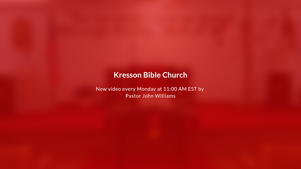 Kresson Bible Church | 329 Kresson Gibbsboro Rd, Voorhees Township, NJ 08043, USA | Phone: (856) 424-3038