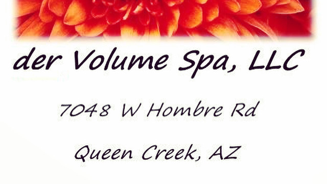 derVolumeSpa,LLC | 7048 W Hombre Rd, Queen Creek, AZ 85142, USA | Phone: (480) 252-7960