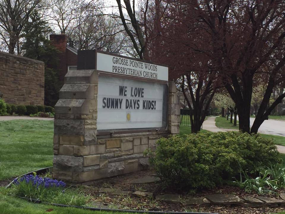 Sunny Days Co-Op Preschool | 19950 Mack Ave, Grosse Pointe Woods, MI 48236, USA | Phone: (313) 886-4301