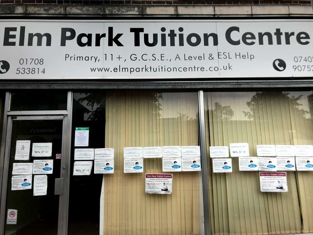 Elm Park Tuition Centre | 8 The Broadway, Hornchurch RM12 4RS, UK | Phone: 01708 533814