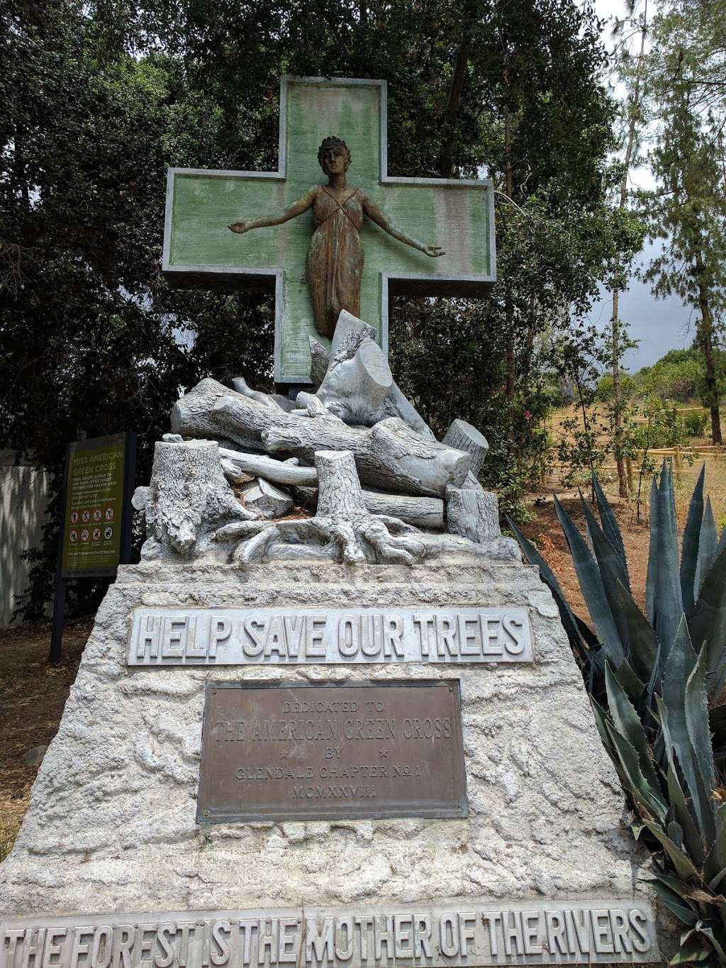 The American Green Cross Statue | 1601 W Mountain St, Glendale, CA 91201