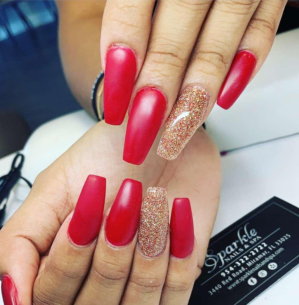 Sparkle Nails Miramar | 3440 Red Rd, Miramar, FL 33025 | Phone: (954) 322-2722