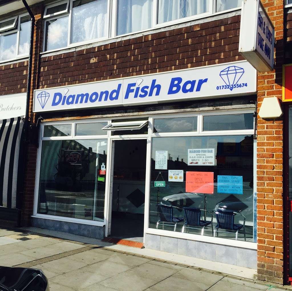 Diamond Fish Bar | 14 Martin Hardie Way, Tonbridge TN10 4AE, UK | Phone: 01732 355674