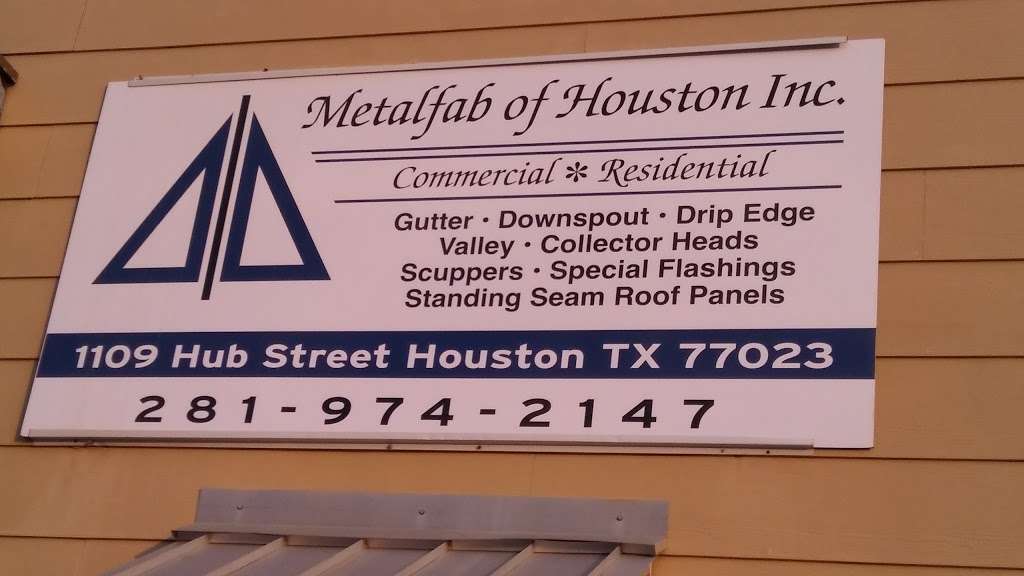 Metalfab of Houston | 1109 Hub St, Houston, TX 77023, USA | Phone: (281) 974-2147