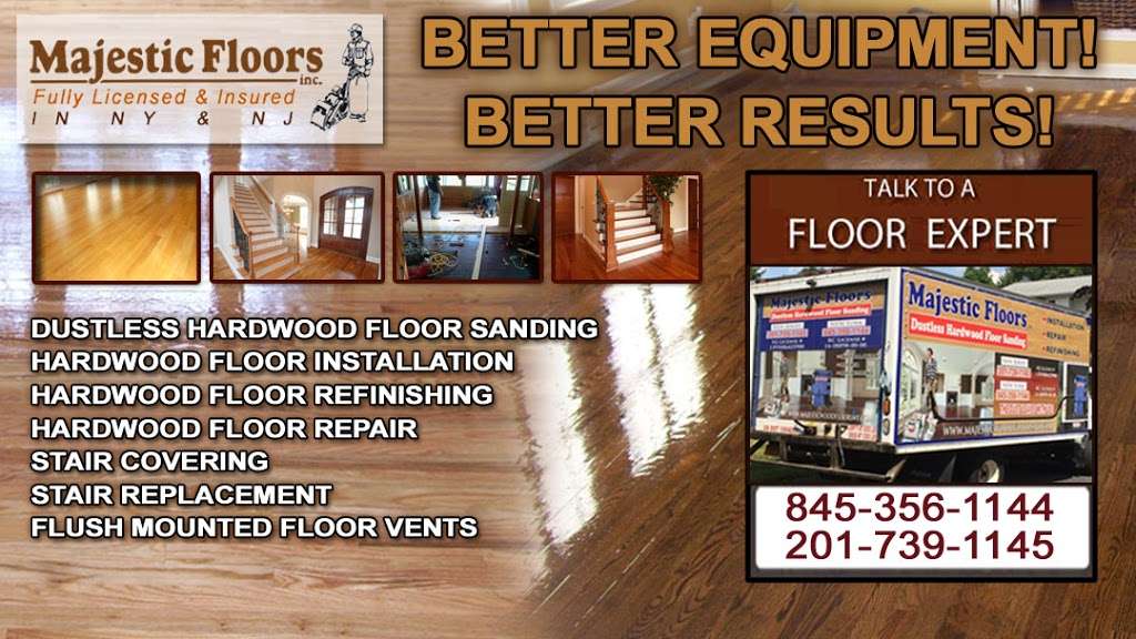 Majestic Floors | Dustless Hardwood Floor Sanding NY | 12 Birchwood Ave, Nanuet, NY 10954 | Phone: (845) 356-1144