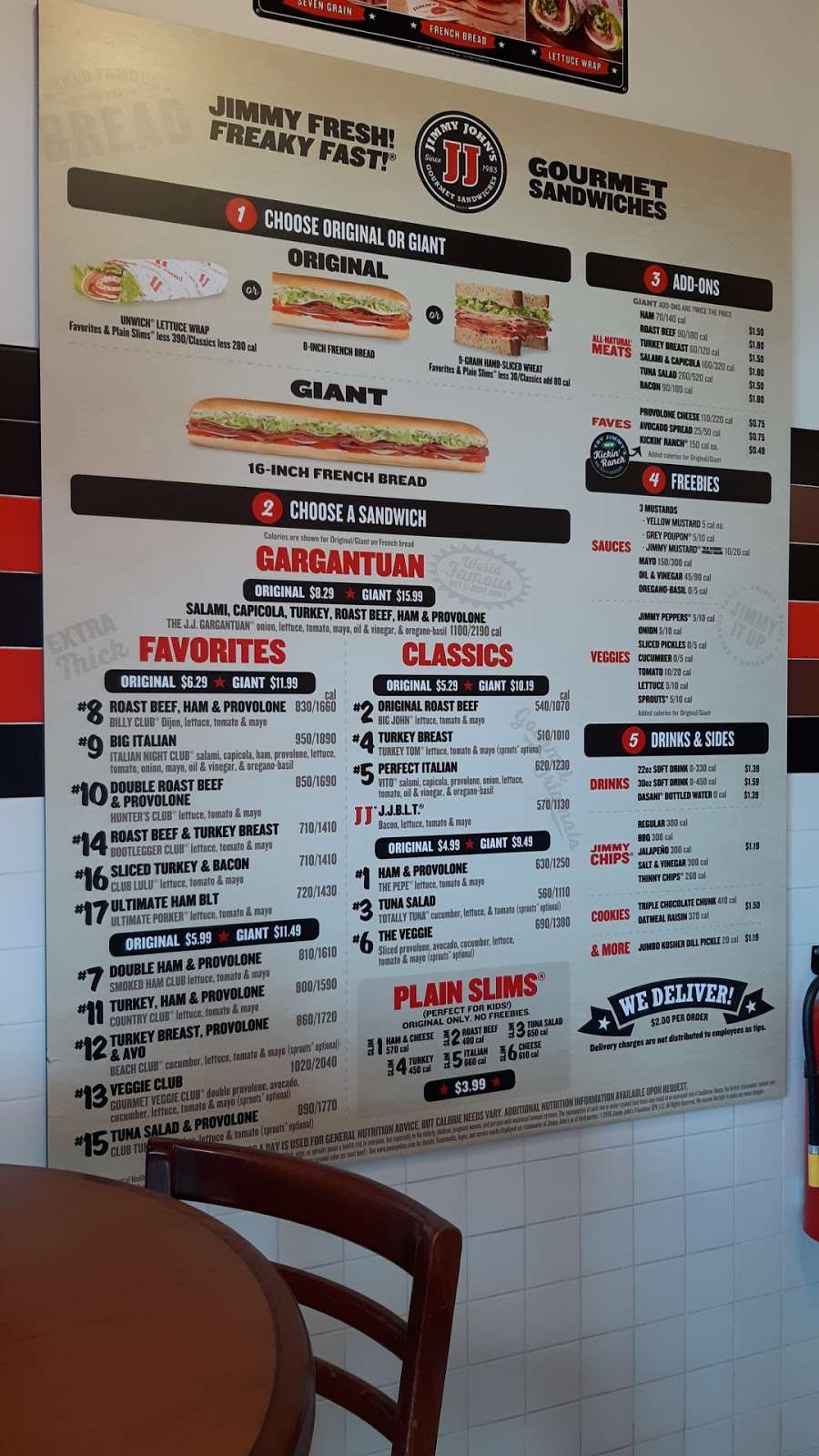 Jimmy Johns | 1661 E 37th Ave, Hobart, IN 46342, USA | Phone: (219) 940-3393