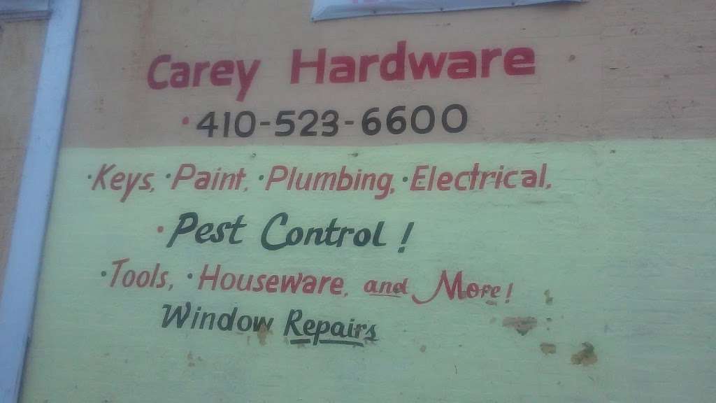 Carey Hardware | 2102 W North Ave, Baltimore, MD 21217, USA | Phone: (410) 523-6600