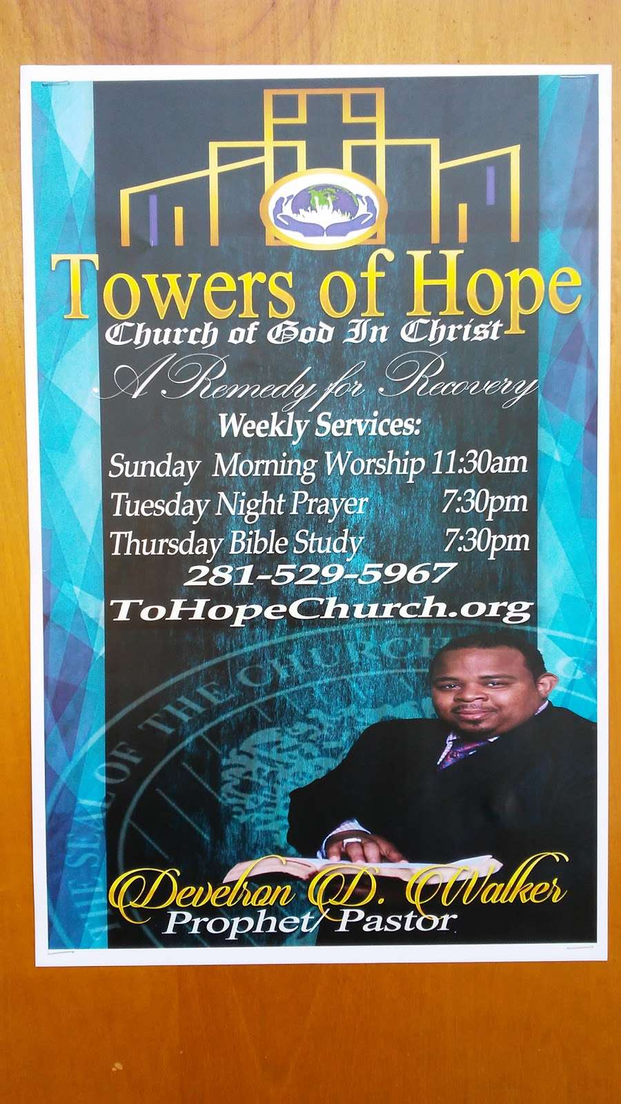 Towers Of Hope Church Of God In Christ | 911 Conklin St, Houston, TX 77088, USA | Phone: (281) 529-5967