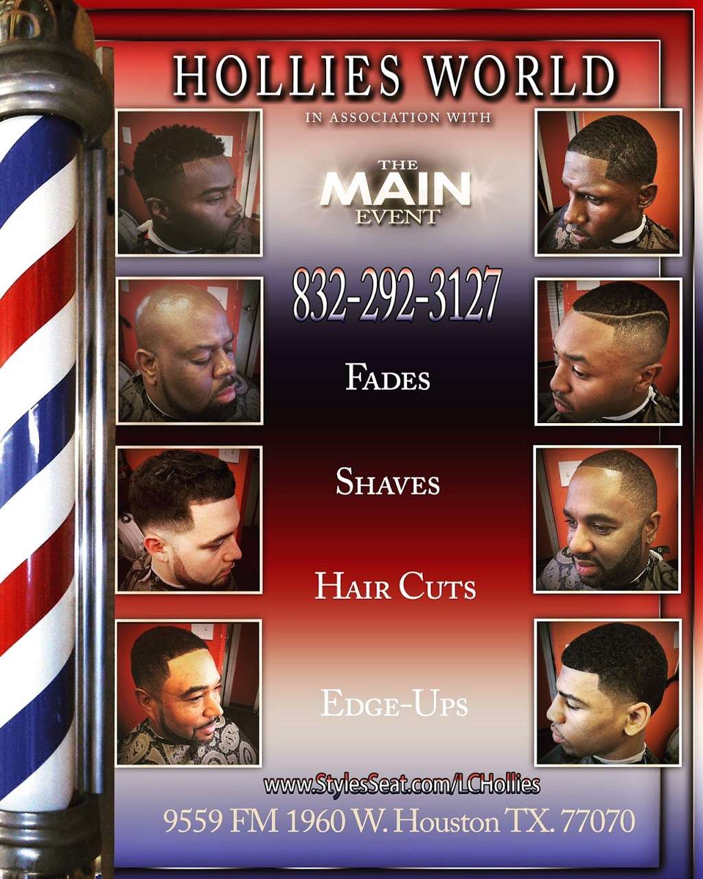 HolliesWorld Barber | 9559 Farm to Market 1960 Rd W, Houston, TX 77064, USA | Phone: (832) 292-3127