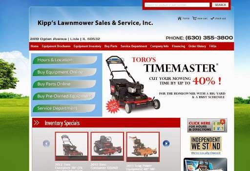 Kipps Lawn Mower Sales & Service | 2419 Ogden Ave, Lisle, IL 60532, USA | Phone: (630) 355-3800