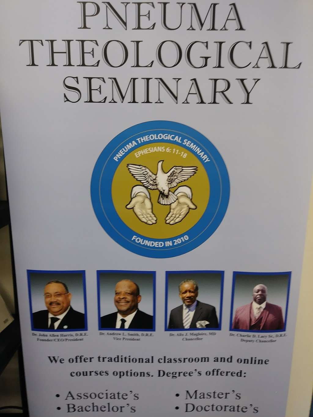 Pneuma Theological Seminary | 80 Swan Way, Oakland, CA 94621, USA | Phone: (510) 393-6188