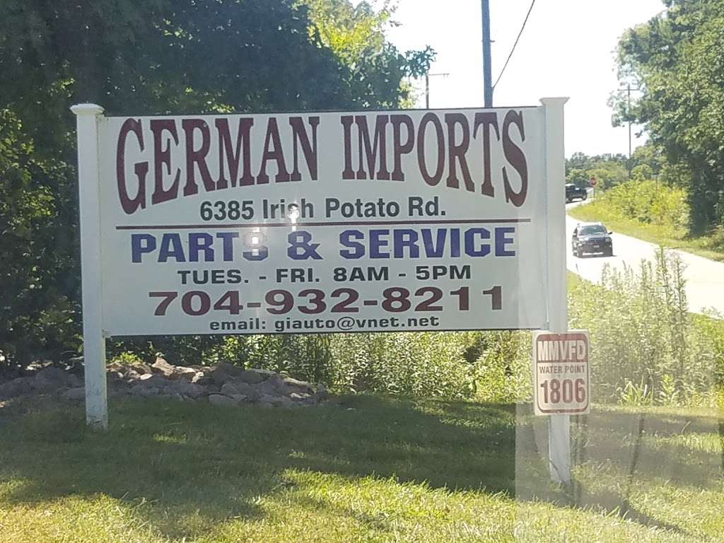 German Imports | 6385 Irish Potato Rd, Kannapolis, NC 28083 | Phone: (704) 938-5011