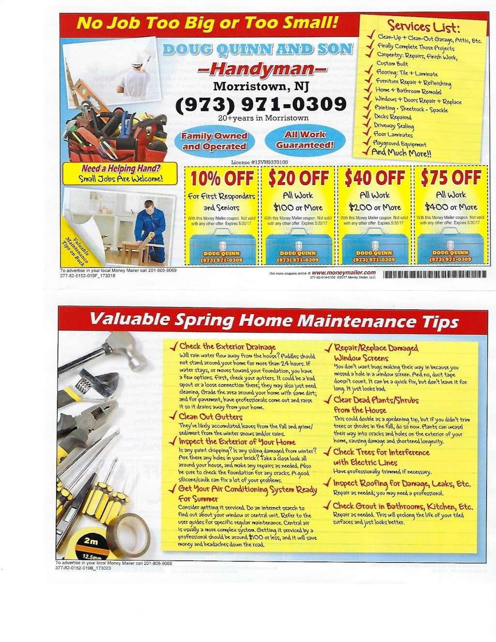 Handyman Morristown | 12 Springview Dr, Morristown, NJ 07960, USA | Phone: (973) 971-0309